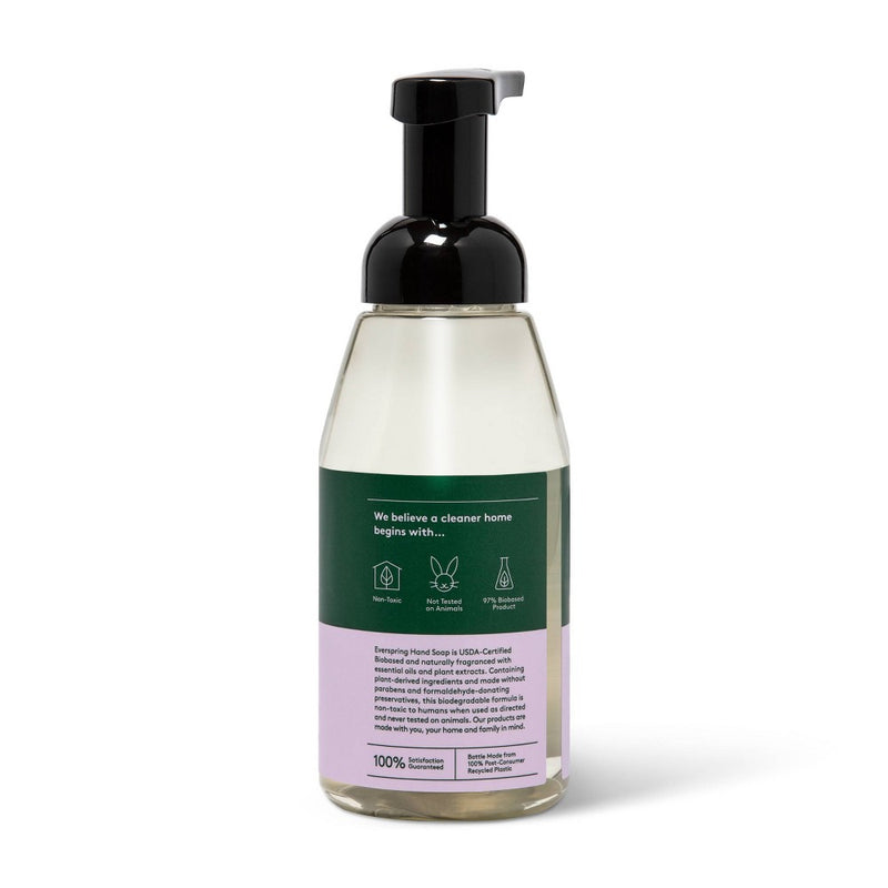 Lavender & Bergamot Foaming Hand Soap - 10 fl oz - Everspring™