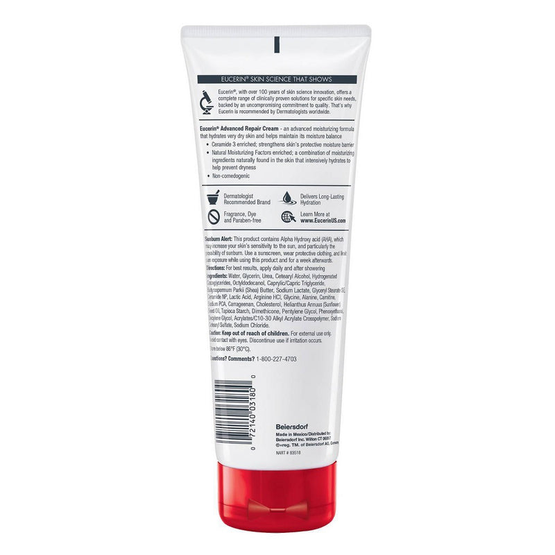 Eucerin Advanced Repair Cream Tube - 8oz