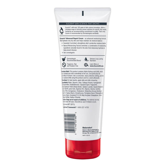 Eucerin Advanced Repair Cream Tube - 8oz
