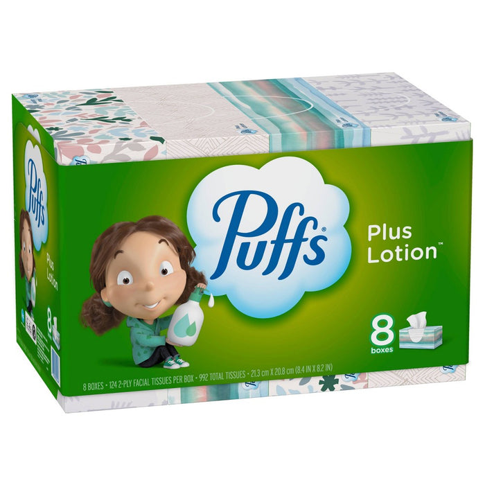 Puffs Plus Lotion Facial Tissue - 8pk/124ct