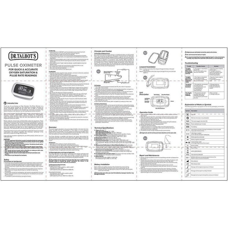 Dr. Talbot's Pulse Oximeter