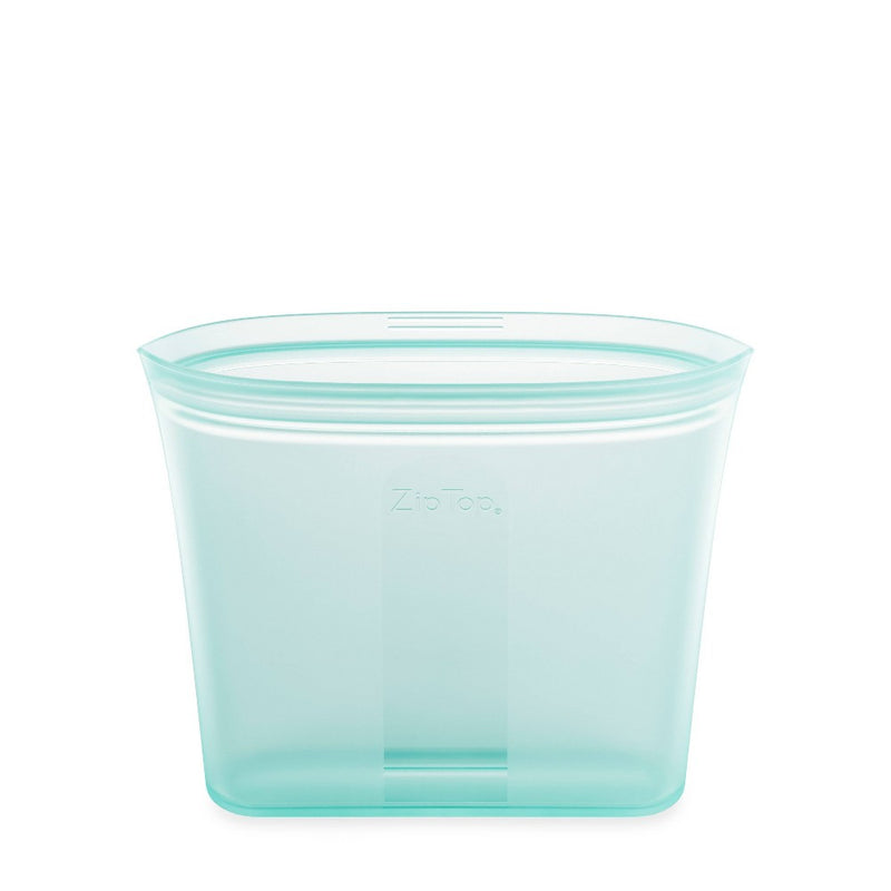 Zip Top 24oz Reusable 100% Platinum Silicone Container - Sandwich Bag - Teal
