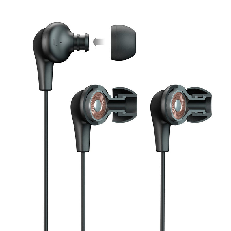 JLab Wired JBuds Pro with Universal Mic - Black