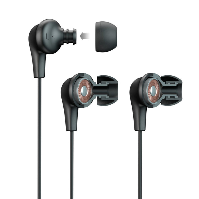 JLab Wired JBuds Pro with Universal Mic - Black