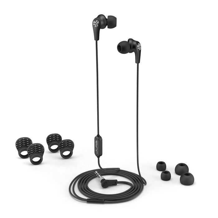 JLab Wired JBuds Pro with Universal Mic - Black
