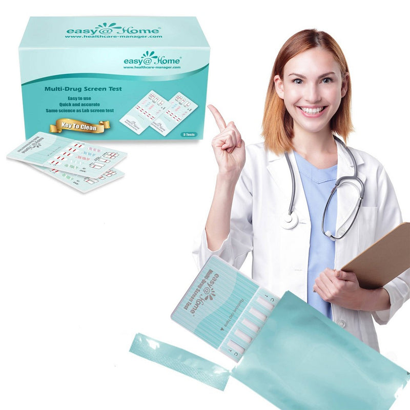 Easy@Home 5 Panel Instant Drug Test Kit – 5pk -EXP 07/2023