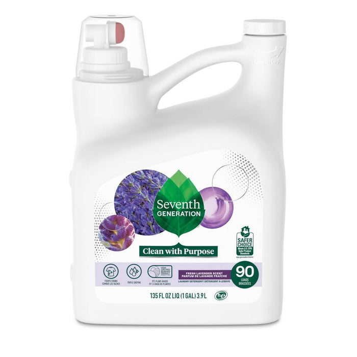 Seventh Generation Liquid Laundry Detergent - Fresh Lavender - 135 fl oz6
