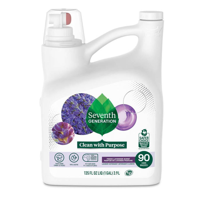 Seventh Generation Liquid Laundry Detergent - Fresh Lavender - 135 fl oz6