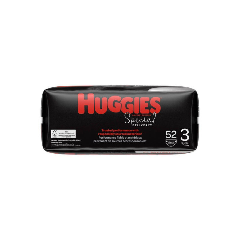 Huggies Special Delivery Hypoallergenic Baby Disposable Diapers Economy Plus Pack - Size 3 - 156ct