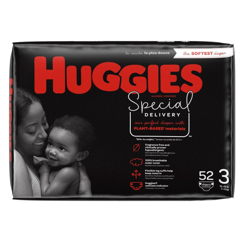 Huggies Special Delivery Hypoallergenic Baby Disposable Diapers Economy Plus Pack - Size 3 - 156ct