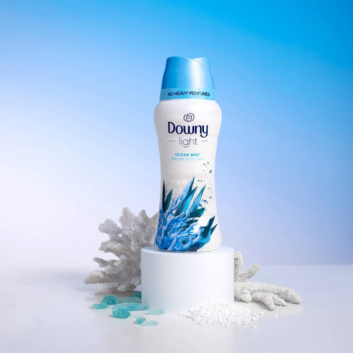 Downy Light Ocean Mist Laundry Scent Booster Beads for Washer with No Heavy Perfumes - 26.5oz