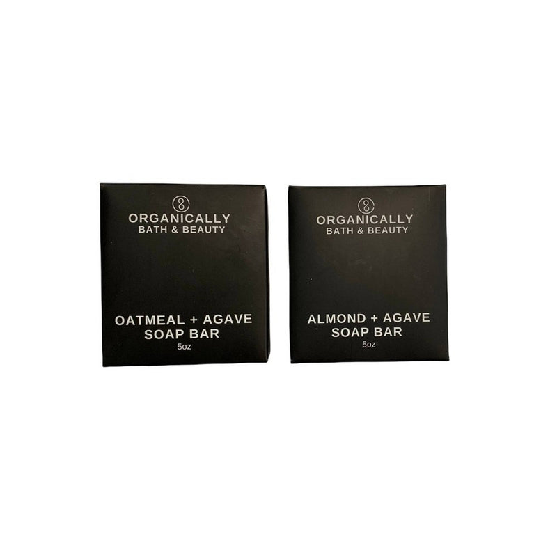 Organically Bath & Beauty Oatmeal Almond Agave Bar Soap - 2pk