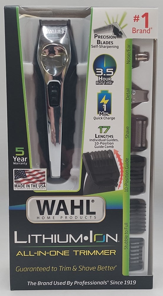Wahl Lithium Ion Multi-Groomer Men's Beard, Facial & Total Body Groomer