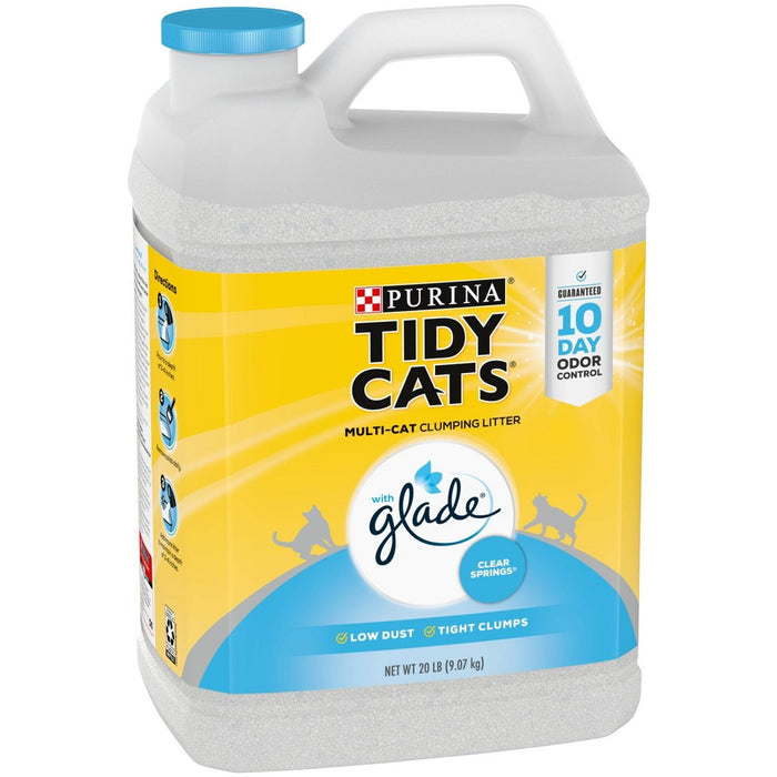 Purina Tidy Cats with Glade Tough Odor Solutions Multiple Cats Clumping Litter - 20lbs (LOCAL PICKUP ONLY)
