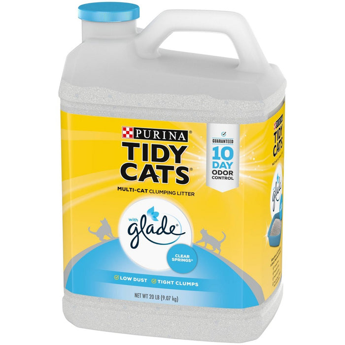 Purina Tidy Cats with Glade Tough Odor Solutions Multiple Cats Clumping Litter - 20lbs (LOCAL PICKUP ONLY)