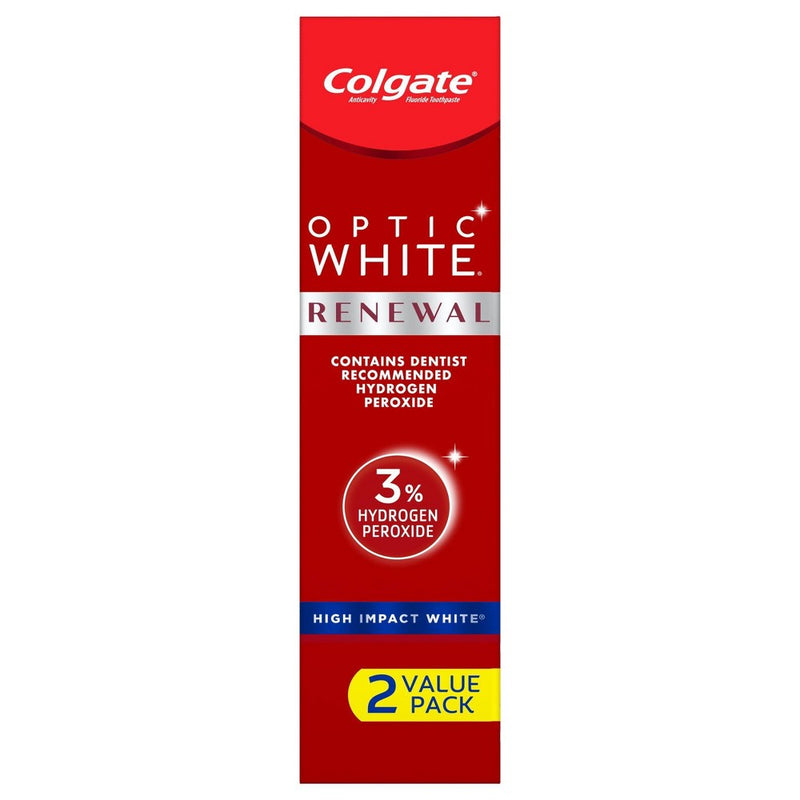 Colgate Optic White Renewal High Impact Whitening Toothpaste - 3oz/2pk