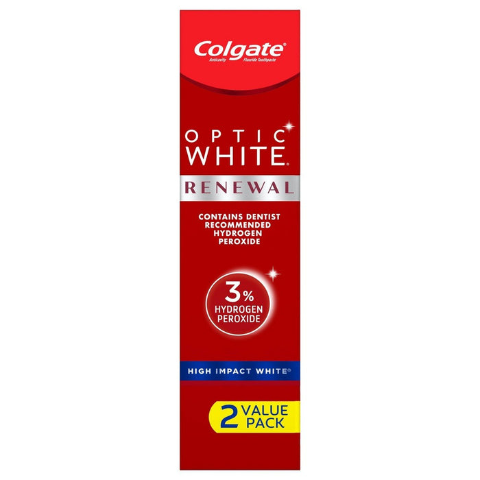Colgate Optic White Renewal High Impact Whitening Toothpaste - 3oz/2pk