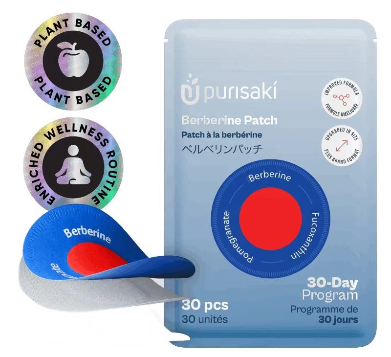 Purursaki Berberine Patch 30-Day Program, 30 Patches, Sealed Package