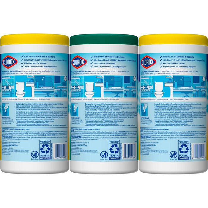 Clorox Disinfecting Wipes Value Pack Bleach Free Cleaning Wipes - 75ct Each/3pk
