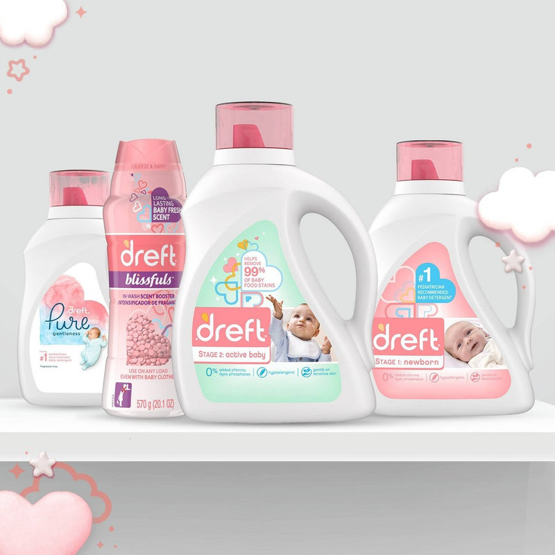 Dreft Stage 2: Active Baby Liquid Laundry Detergent - 128 fl oz