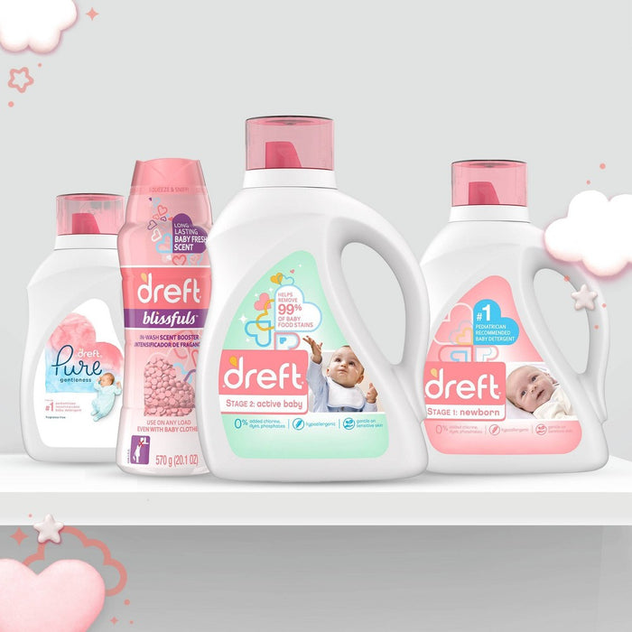 Dreft Stage 2: Active Baby Liquid Laundry Detergent - 128 fl oz