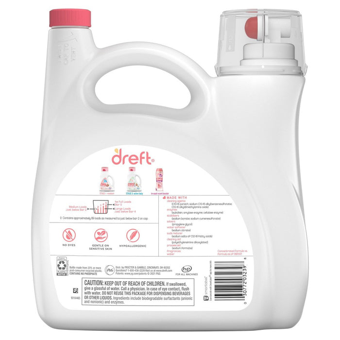 Dreft Stage 2: Active Baby Liquid Laundry Detergent - 128 fl oz