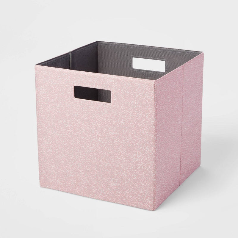 13" x 13" Fabric Bin Rose Texture - Brightroom™
