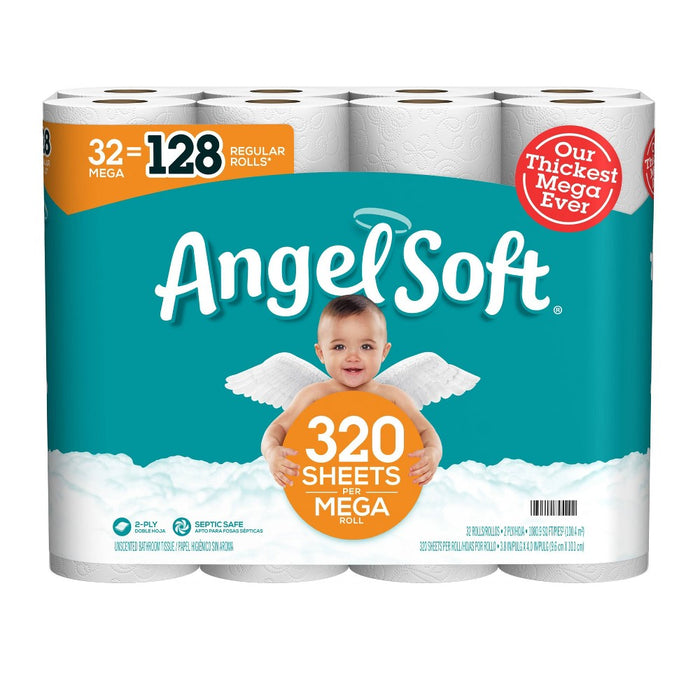 Angel Soft Toilet Paper - 32 Mega Rolls