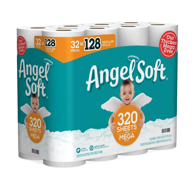 Angel Soft Toilet Paper - 32 Mega Rolls