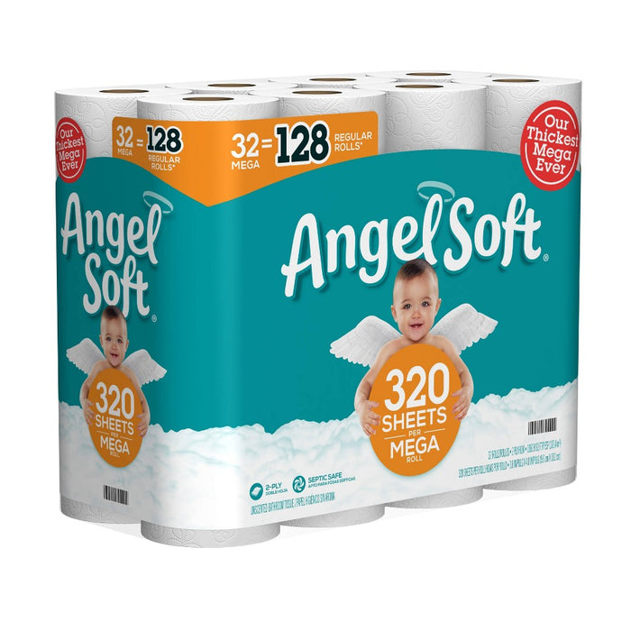 Angel Soft Toilet Paper - 32 Mega Rolls