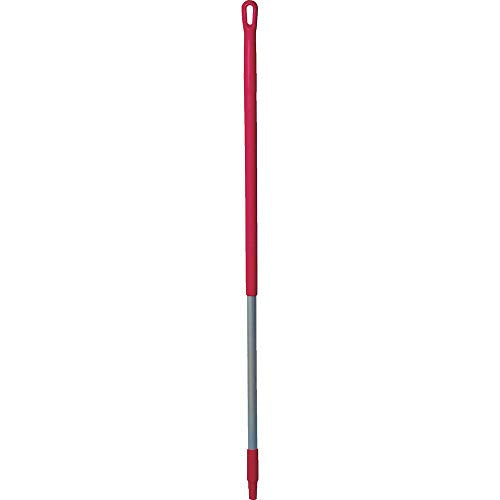 Vikan 29354 Aluminum Handle with Threaded Tip, 1-7/32" Diameter, 51", Red (LOCAL PICKUP ONLY)