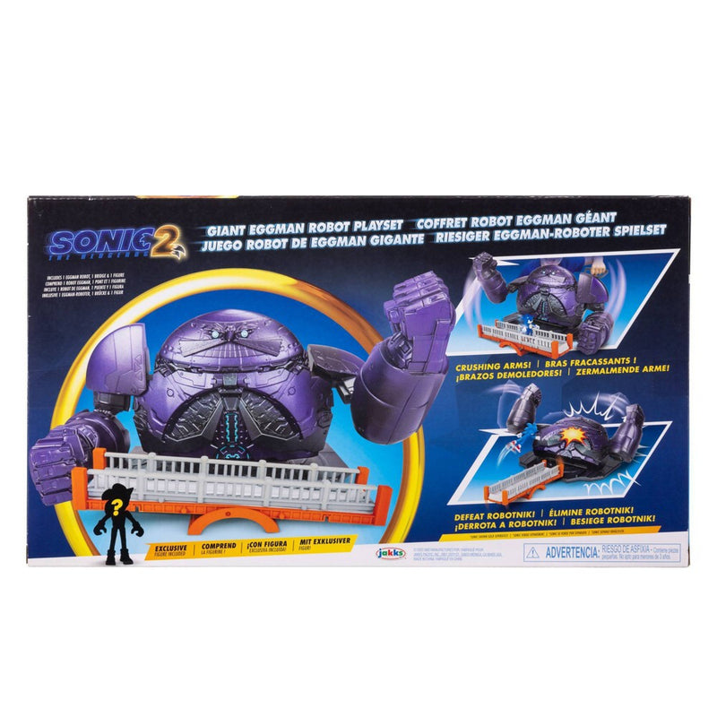 Sonic 2 Movie Giant Eggman Robot Playset with 2.5" Action Figure