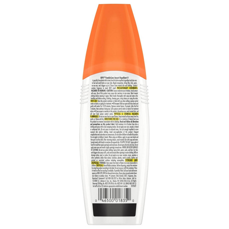 OFF! FamilyCare Mosquito Repellent Unscented - 6oz