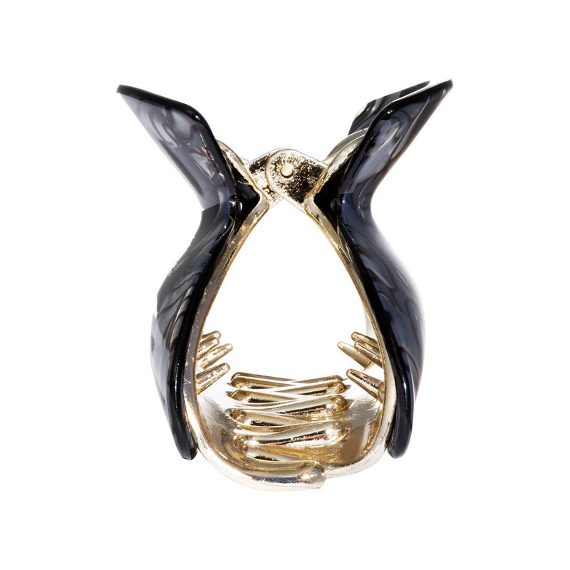 L. Erickson Large Laminated Jaw Hair Clip - Onyx