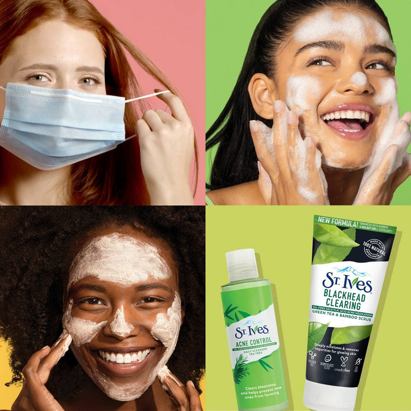 St. Ives Blackhead Clearing Face Scrub - Green Tea and Bamboo - 6oz EXP:04/2027