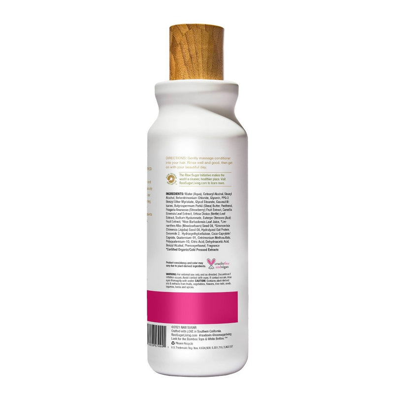 Raw Sugar Volume Revive Conditioner Strawberry + White Tea + Nettle - 18 fl oz