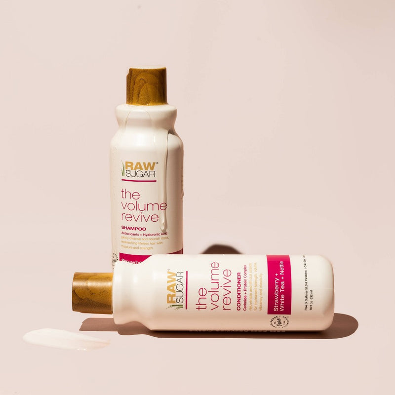 Raw Sugar Volume Revive Shampoo Strawberry + White Tea + Nettle - 18 fl oz