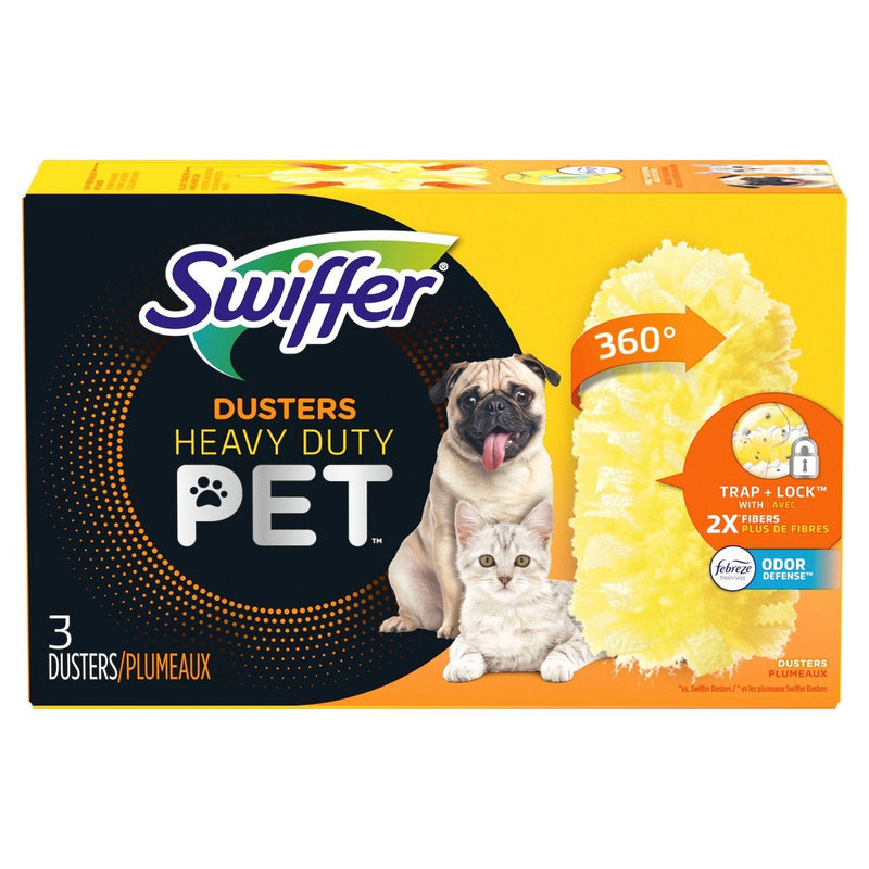 Swiffer Duster Multi-Surface Pet Heavy Duty Refills with Febreze Odor Defense - 3ct