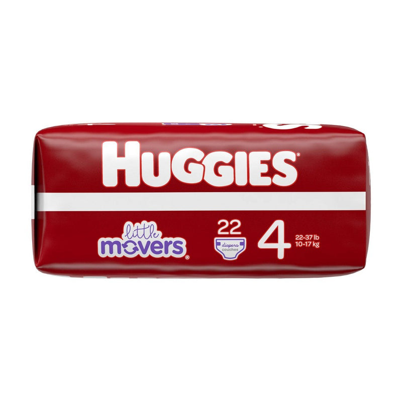 Huggies Little Movers Baby Disposable Diapers Jumbo Pack - Size 4 - 22ct