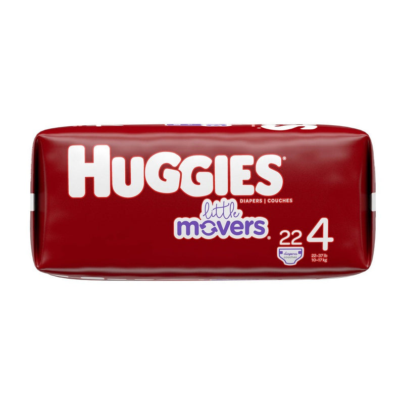 Huggies Little Movers Baby Disposable Diapers Jumbo Pack - Size 4 - 22ct