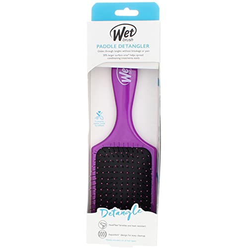 JD Beauty - US 7256841 Wet Hair Brush, Paddle Purple - Pack of 4