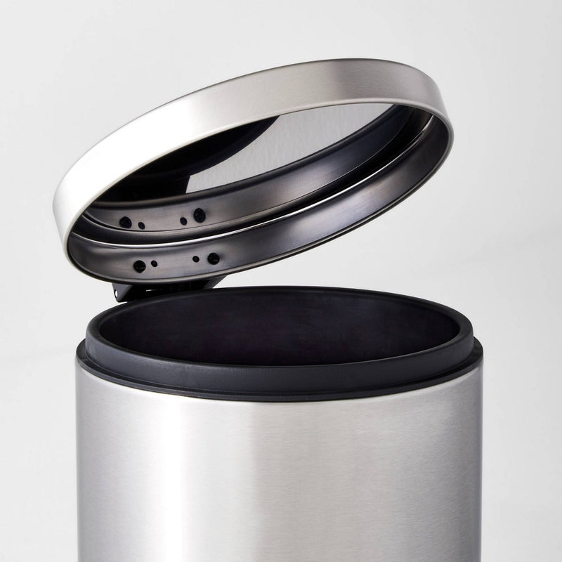 5L Round Step Trash Can Silver - Brightroom™