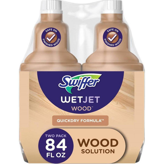 Swiffer WetJet Quickdry Formula Wood Floor Cleaner - 2pk/84.4 fl oz