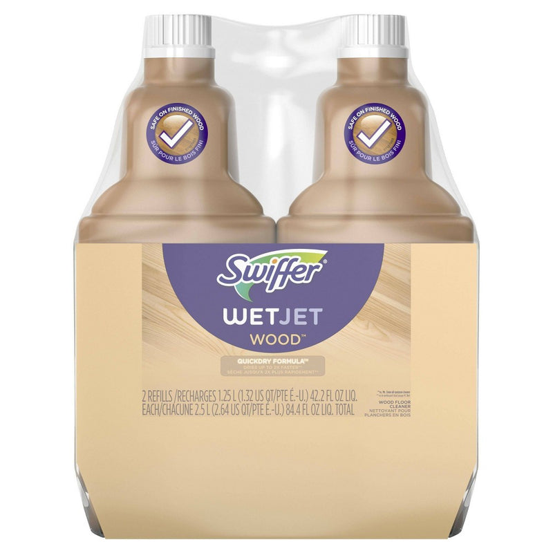 Swiffer WetJet Quickdry Formula Wood Floor Cleaner - 2pk/84.4 fl oz
