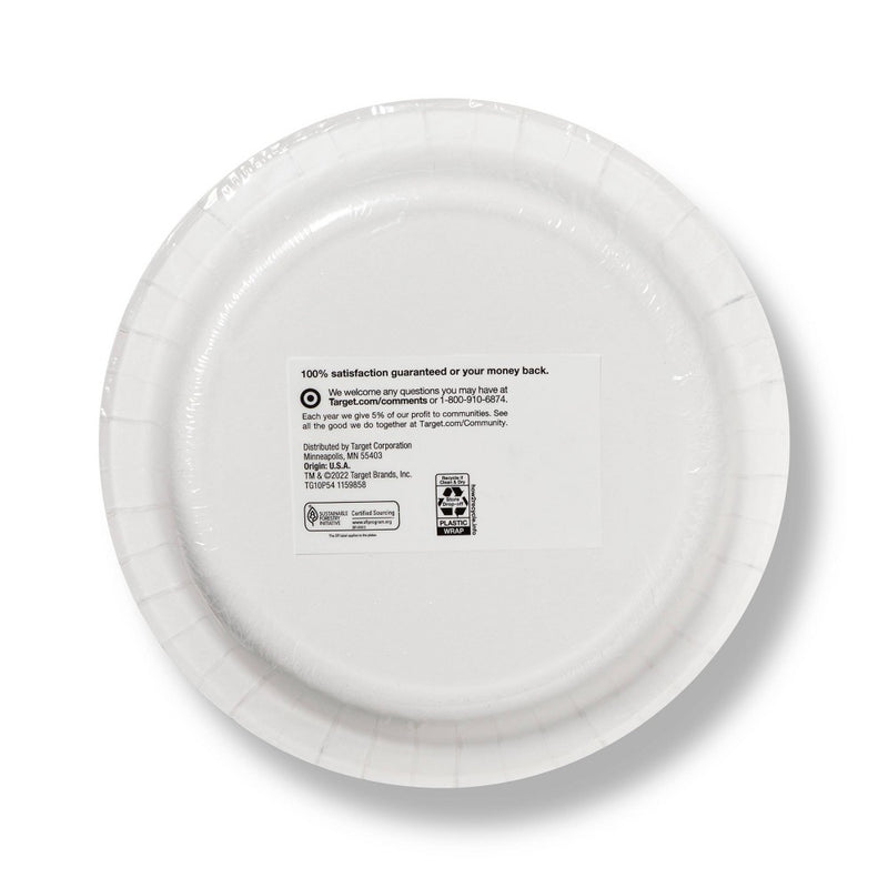 Paper Plate Olive Leaf 10" - 54ct - up & up™