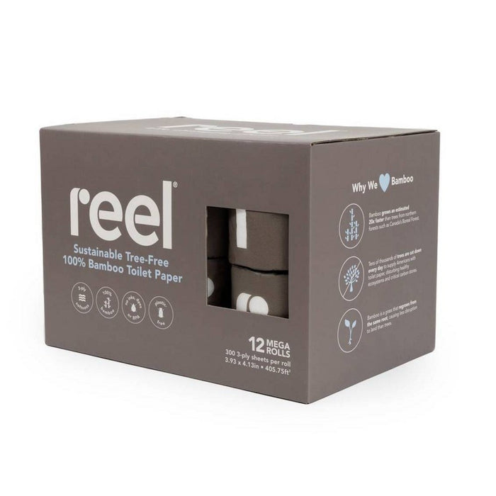 Reel Premium Bamboo Toilet Paper - 12 Rolls