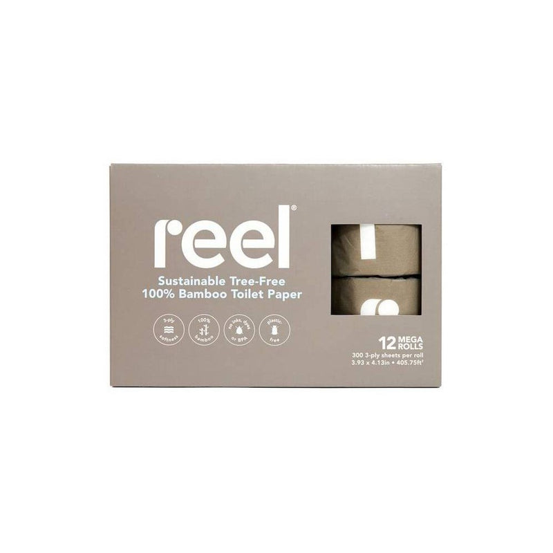 Reel Premium Bamboo Toilet Paper - 12 Rolls