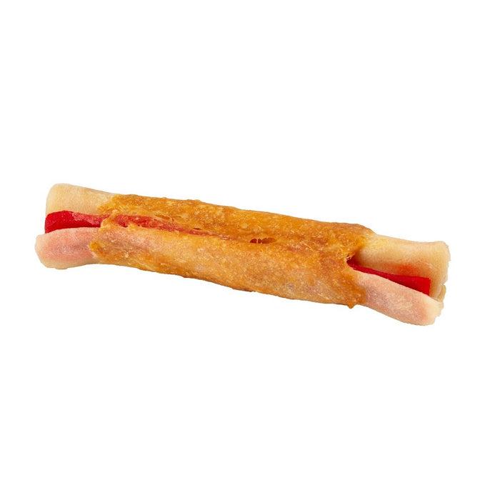 Good 'n' Fun Large Triple Flavored Pork, Beef and Chicken Wrapped Roll Rawhide Dog Treats - 2ct