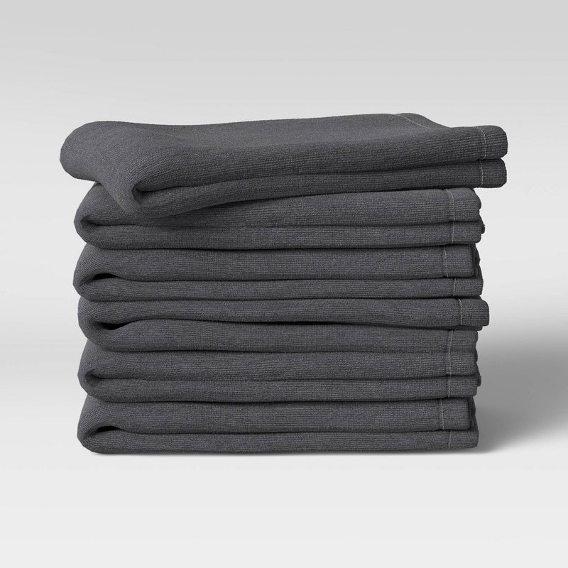 6pk Cotton Dishcloths Gray - Made By Design™