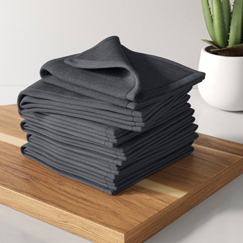 6pk Cotton Dishcloths Gray - Made By Design™